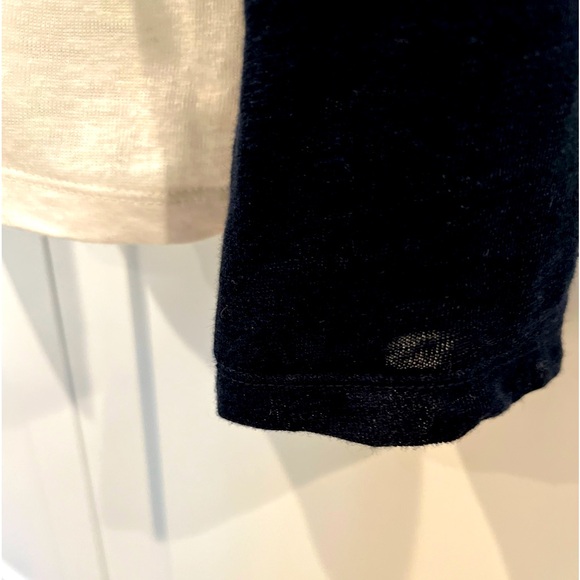 Vince Linen Baseball Crew Neck Long Sleeve Shirt - Picture 3 of 7